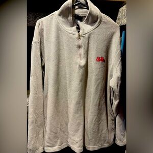 PRO Edge light gray Sherpa 3/4 zip sweatshirt